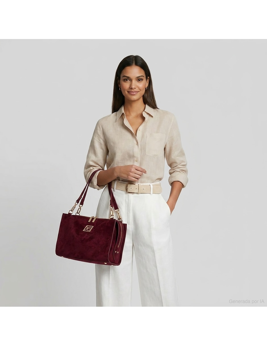 Bolsa satchel de piel para mujer 2