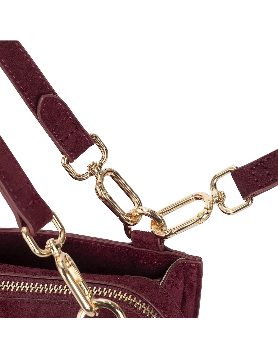 Bolsa satchel de piel para mujer 8