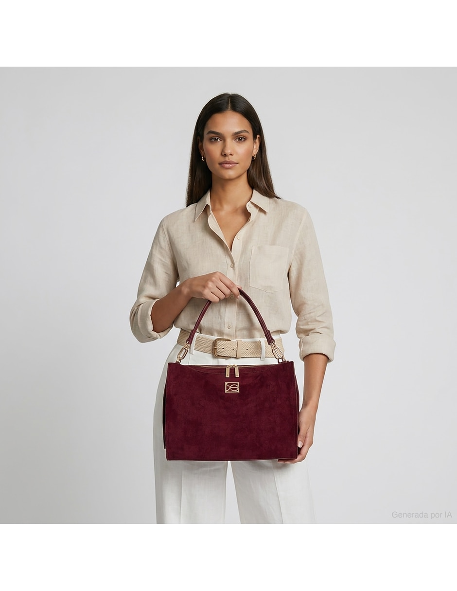 Bolsa satchel Cloe de piel para mujer