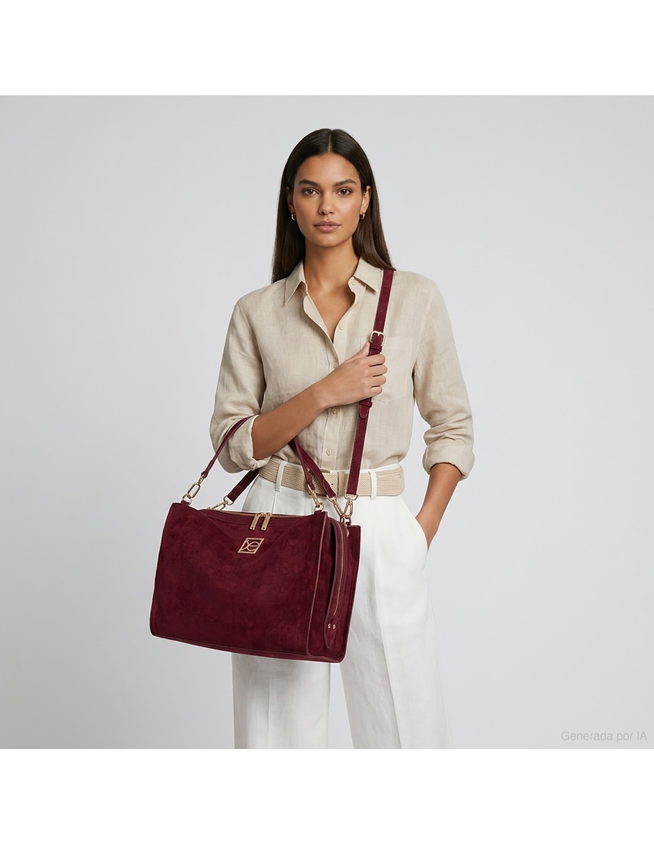 Bolsa satchel Cloe de piel para mujer
