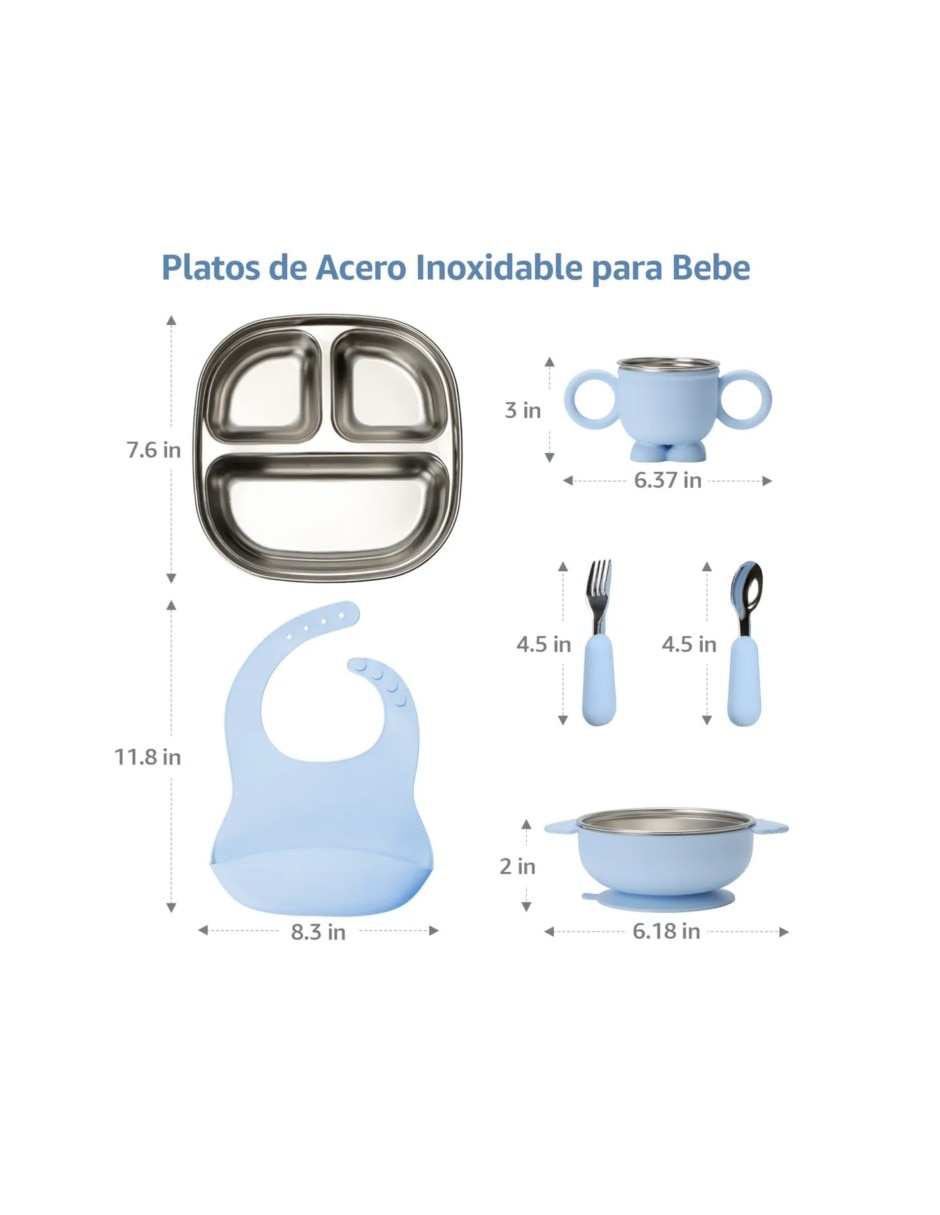 Set cubiertos infantil de aluminio 10 piezas
