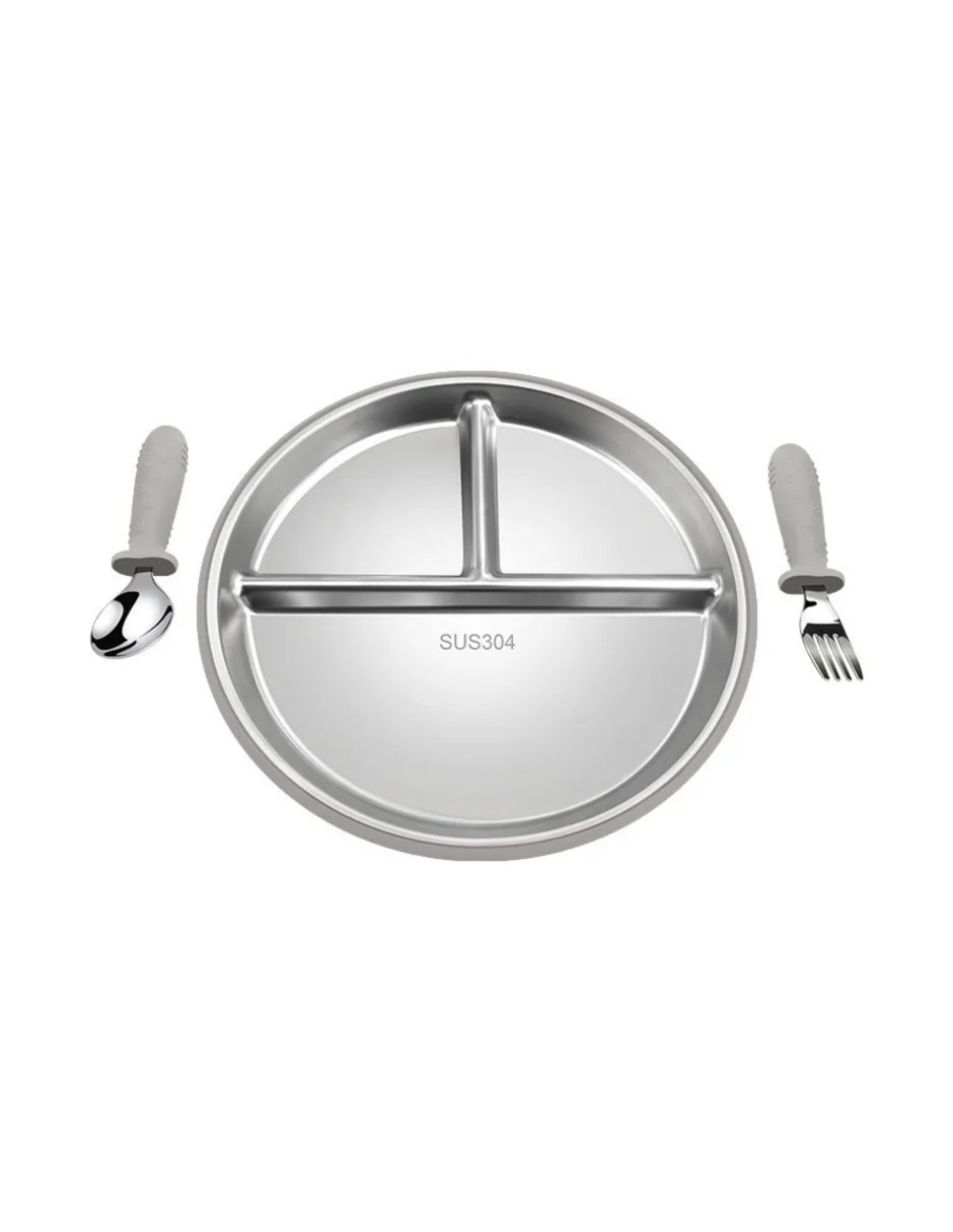 Plato de acero inoxidable
