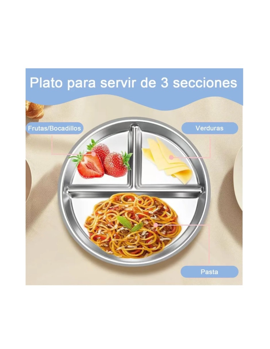 Plato de acero inoxidable 2