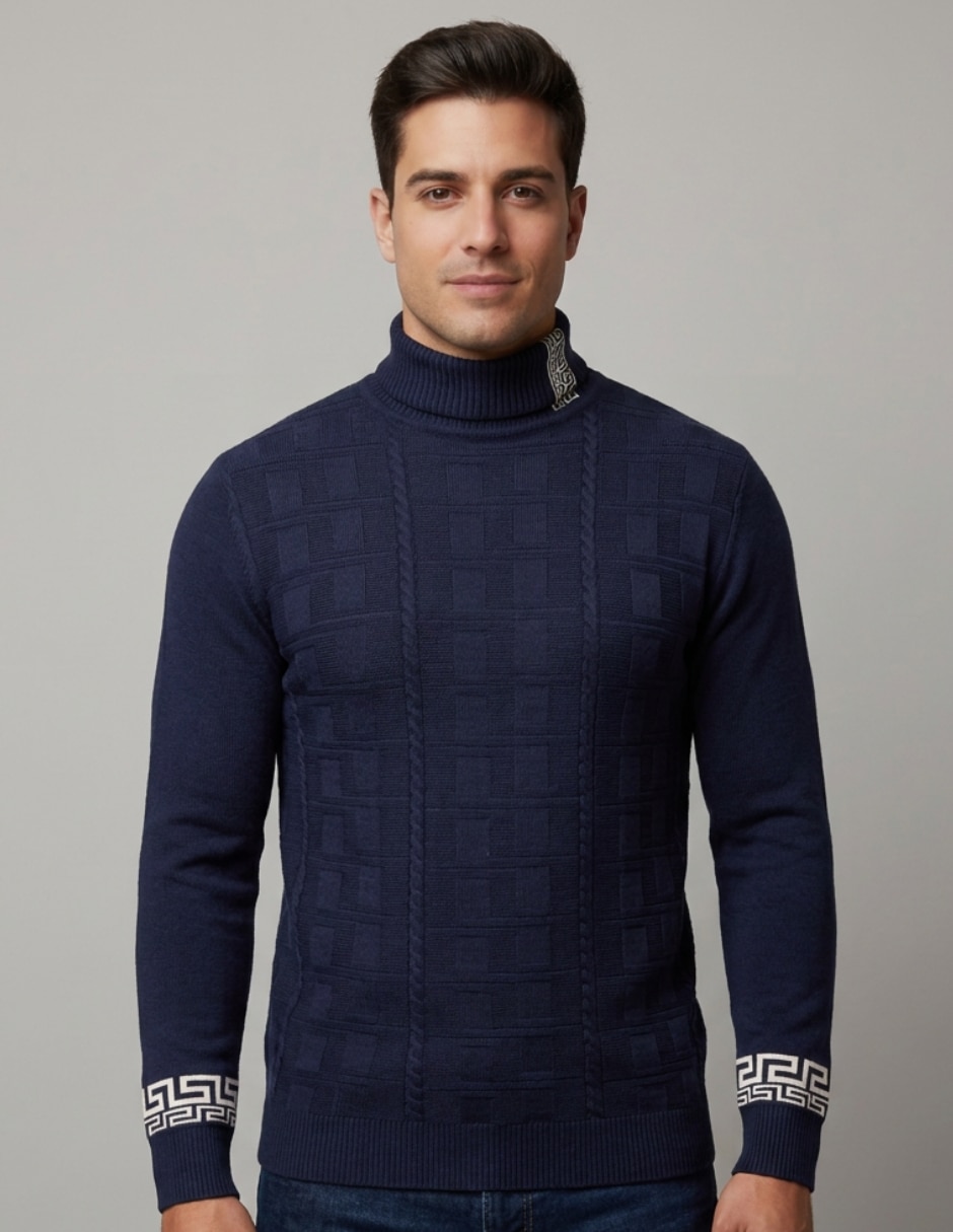 Suéter cuello tortuga para hombre Suéter cuello tortuga para hombre