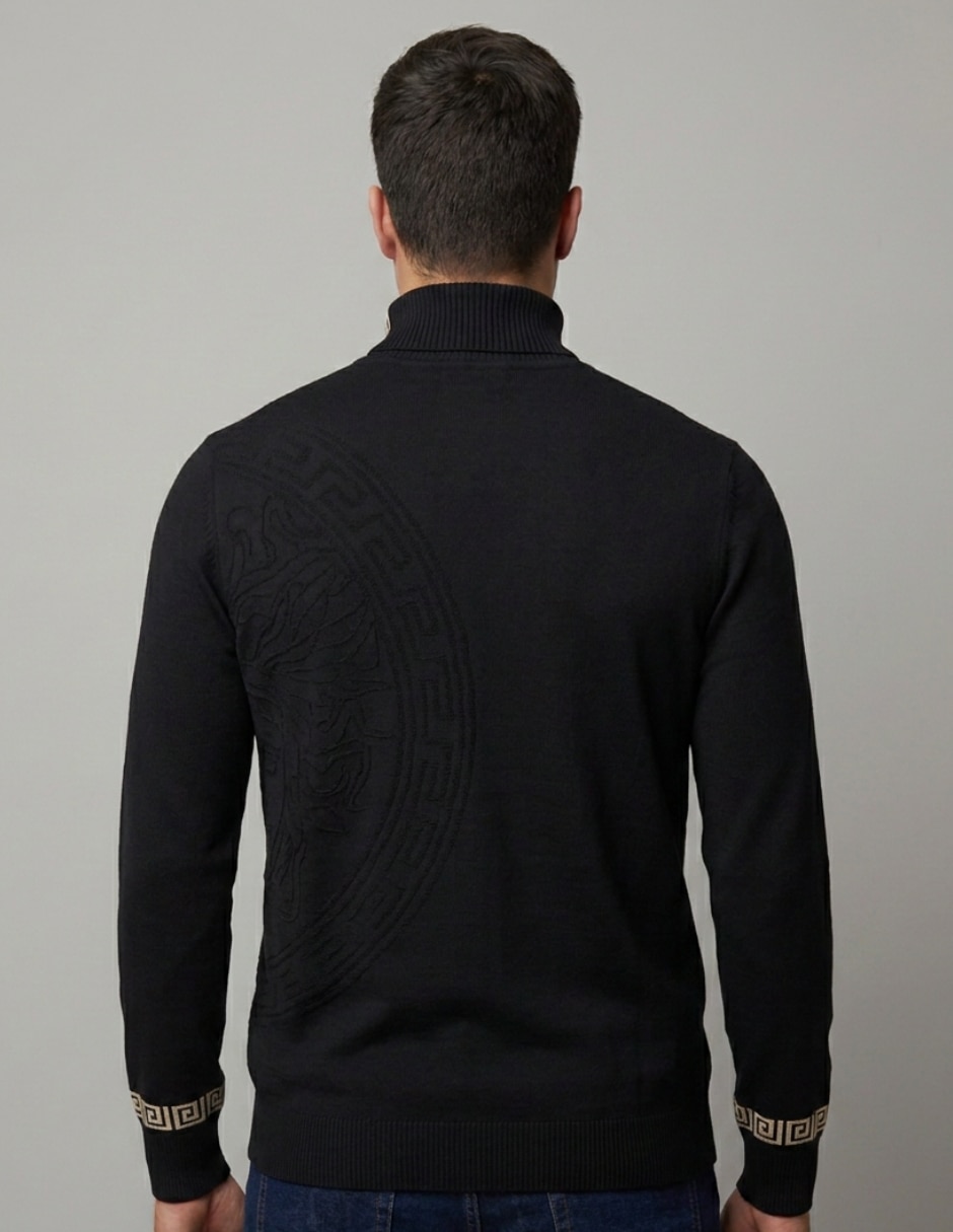 Suéter cuello tortuga para hombre 4