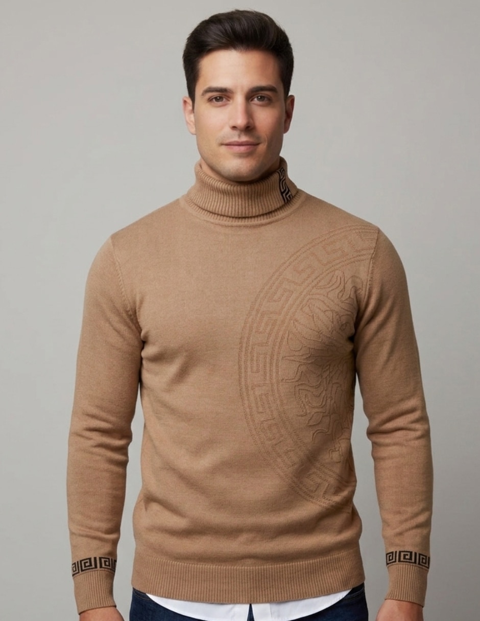 Suéter cuello tortuga para hombre Suéter cuello tortuga para hombre