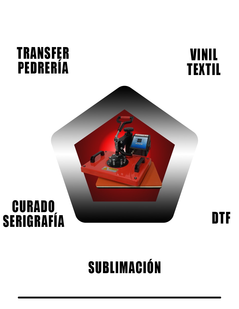 Kit prensa de calor para sublimar 3