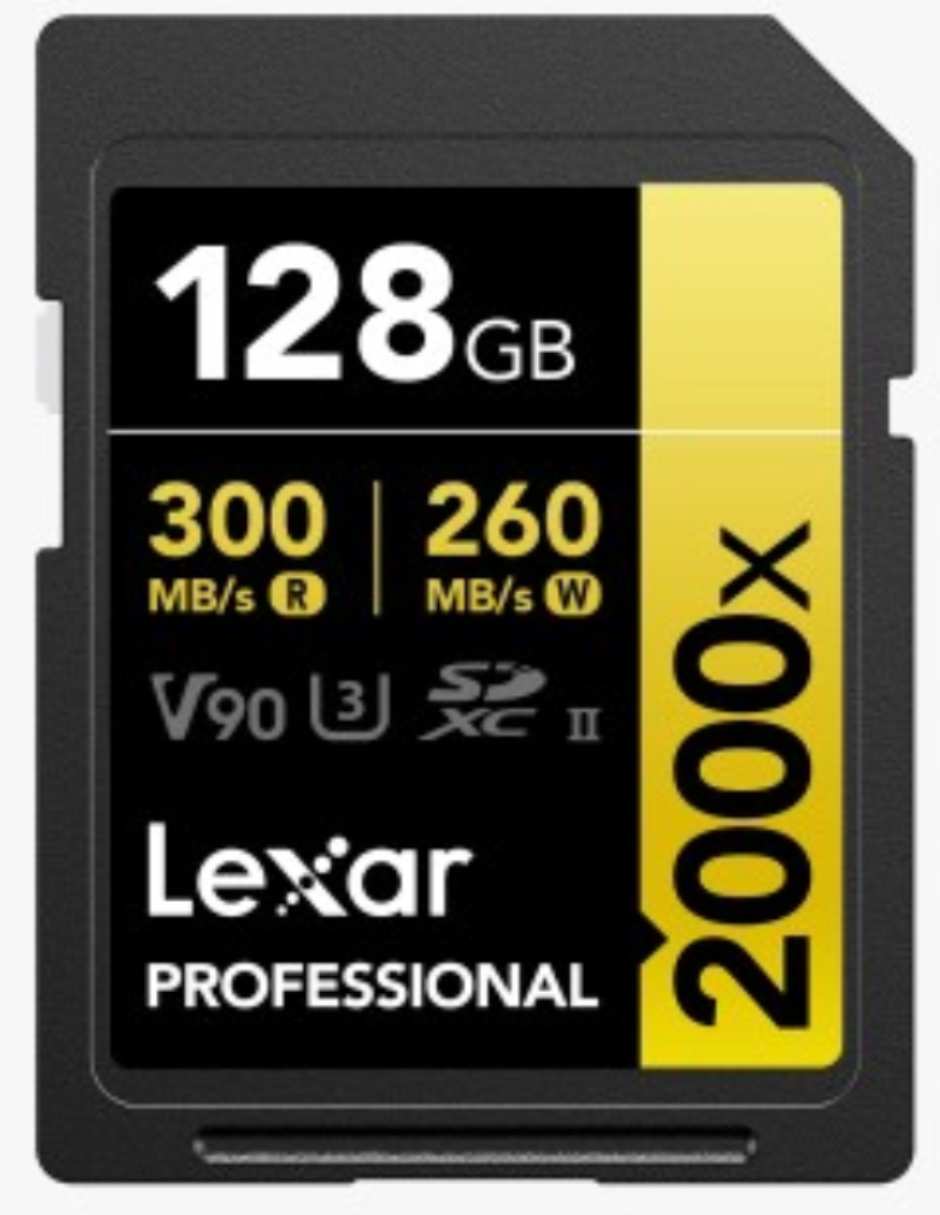 Memoria SD capacidad 128 GB