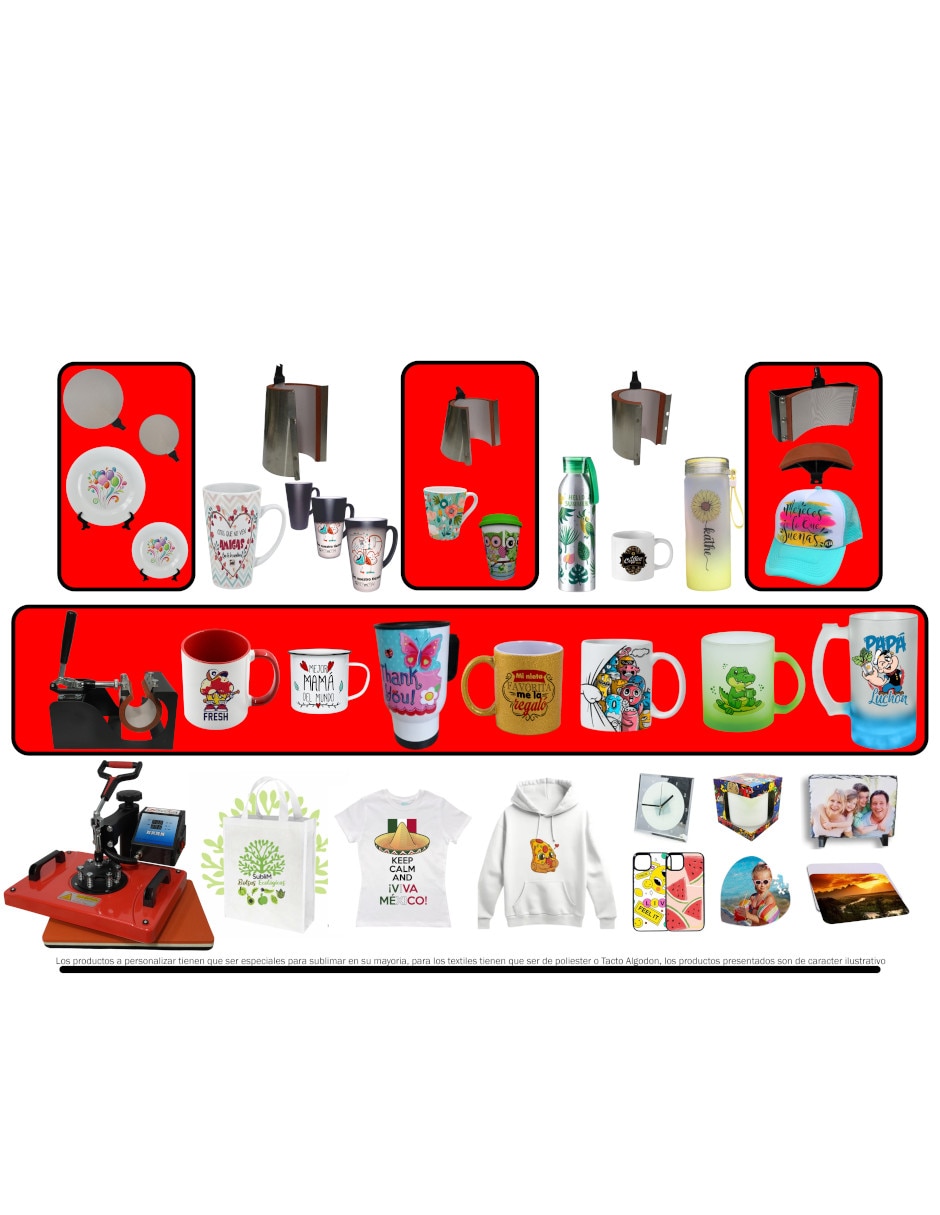 Kit prensa de calor para sublimar Craftech