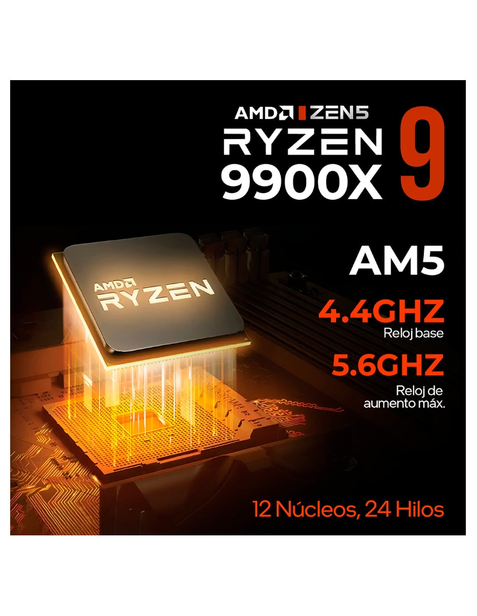 Computadora gamer 31.5 pulgadas Full HD AMD Ryzen 9 AMD Radeon RX 9070 XT 16 GB RAM 1 TB