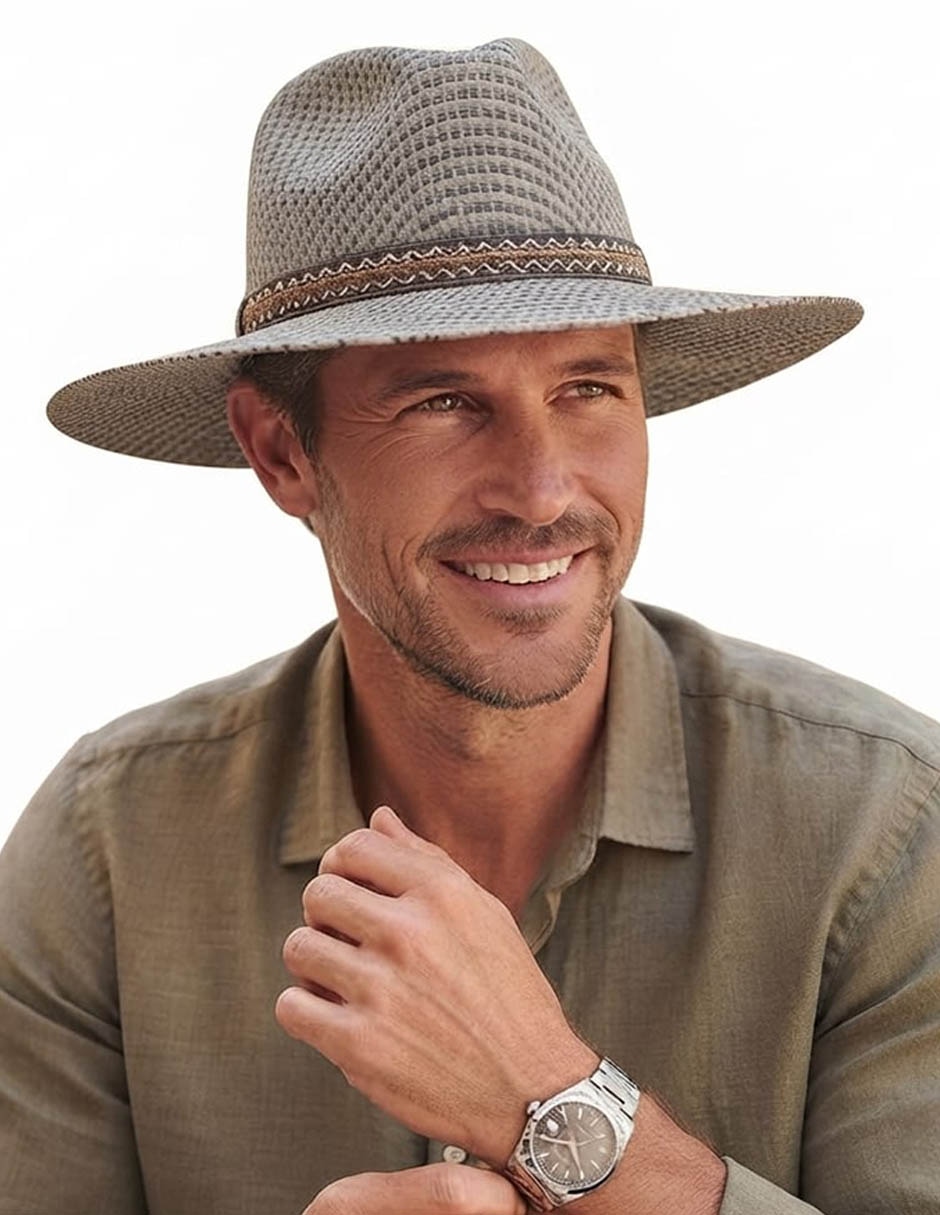 Sombrero casual estampado liso