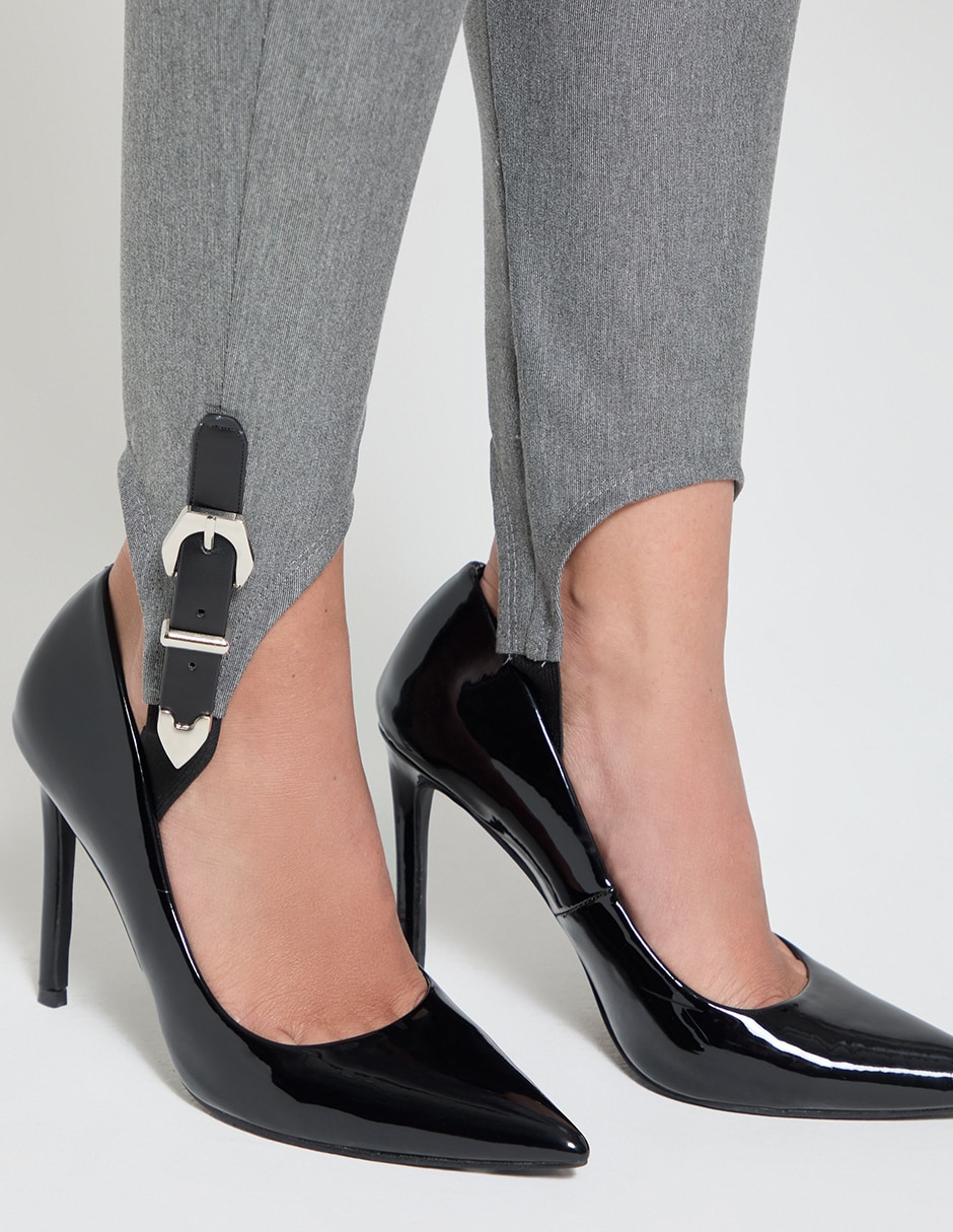 Legging soft tailoring studio f a la cintura alta con elástico para mujer