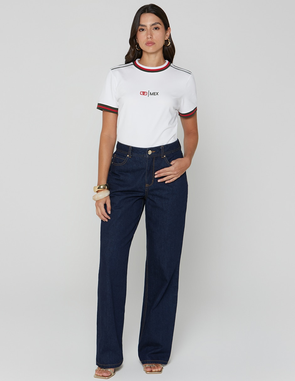 Playera manga corta México cuello redondo mujer 3