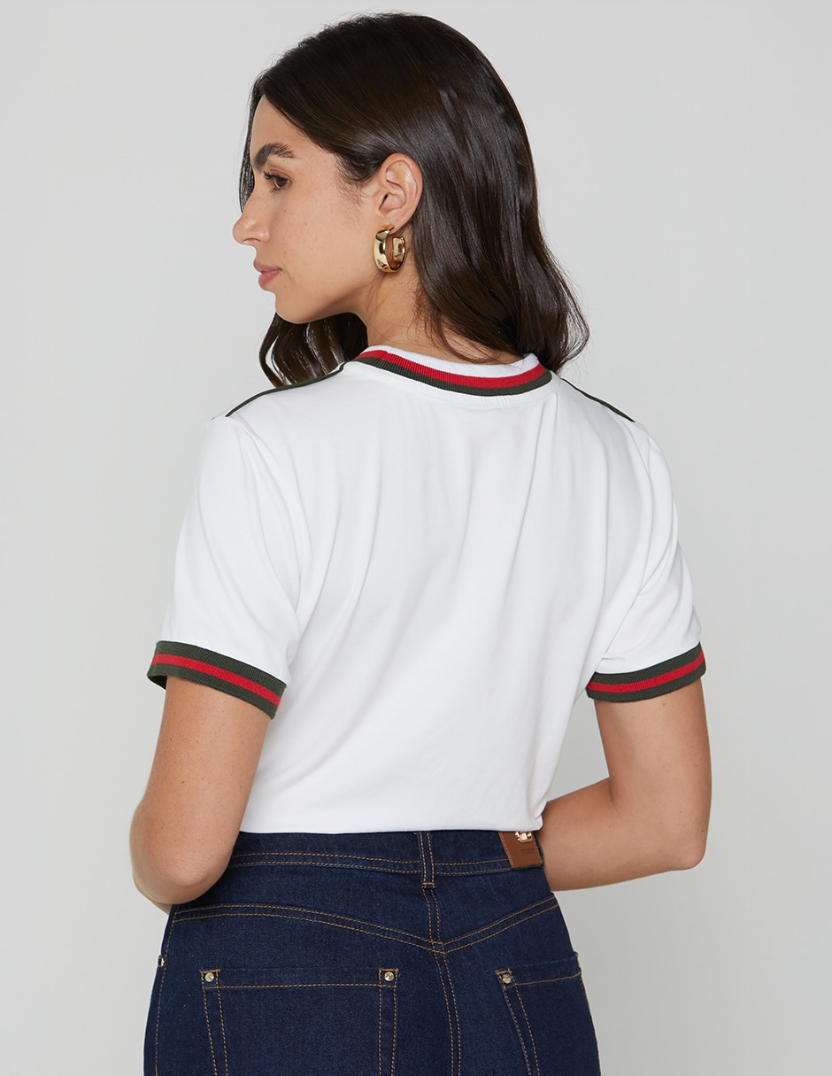 Playera manga corta México cuello redondo mujer 5