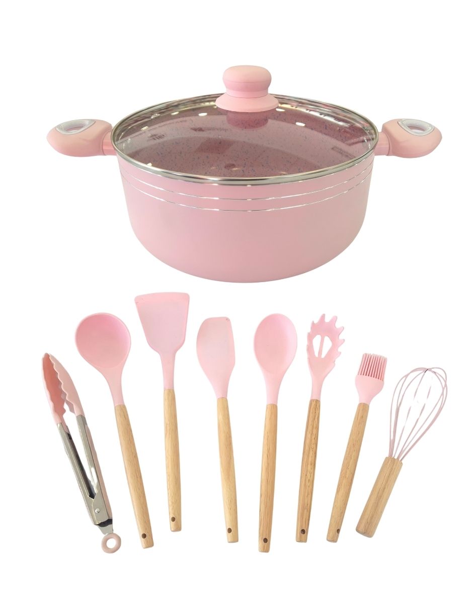 Batería de cocina Yessica de aluminio antiadherente Cerámica 19 piezas 2