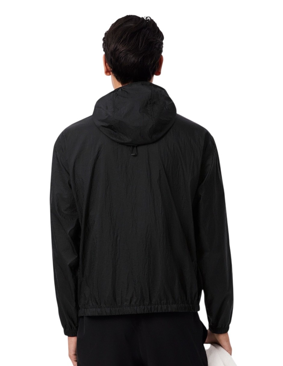 Chamarra casual impermeable con capucha para hombre 8