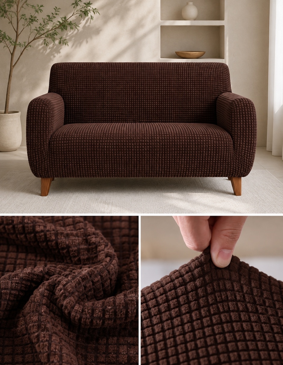Funda sillón Antideslizante 3 piezas Carla Depot