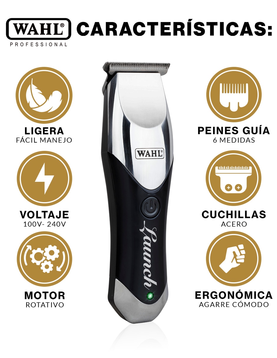 Recortadora de cabello launch clipper 2240 + launch trimmer 2510 + shaver shaper 8061 8