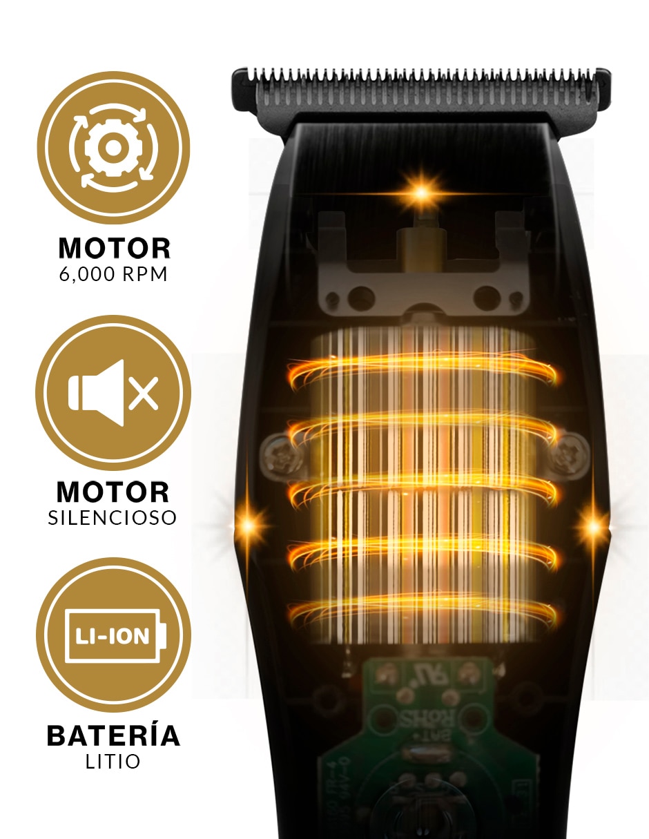 Recortadora de cabello launch clipper 2240 + launch trimmer 2510 + shaver shaper 8061