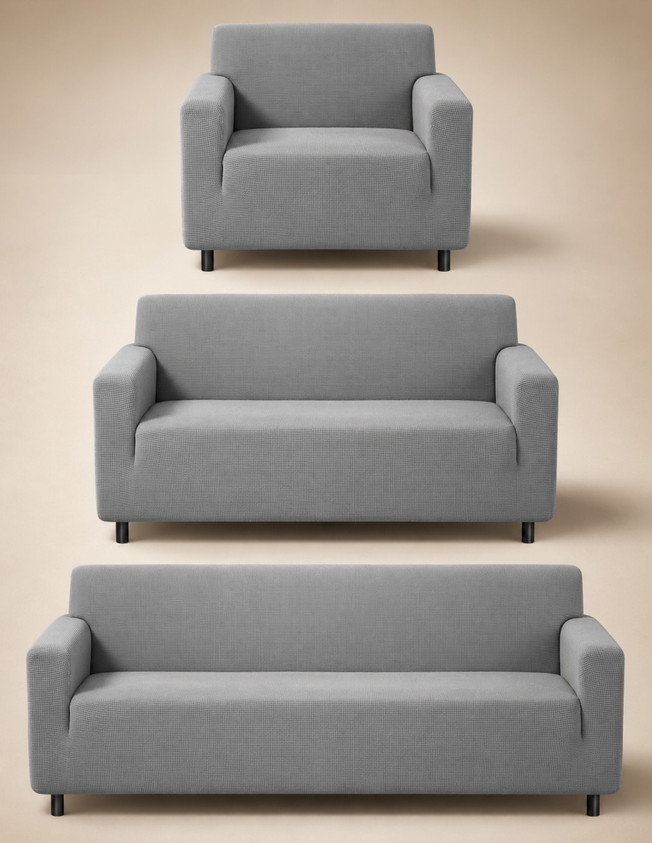 Funda sillón antideslizante 3 piezas Carla Depot