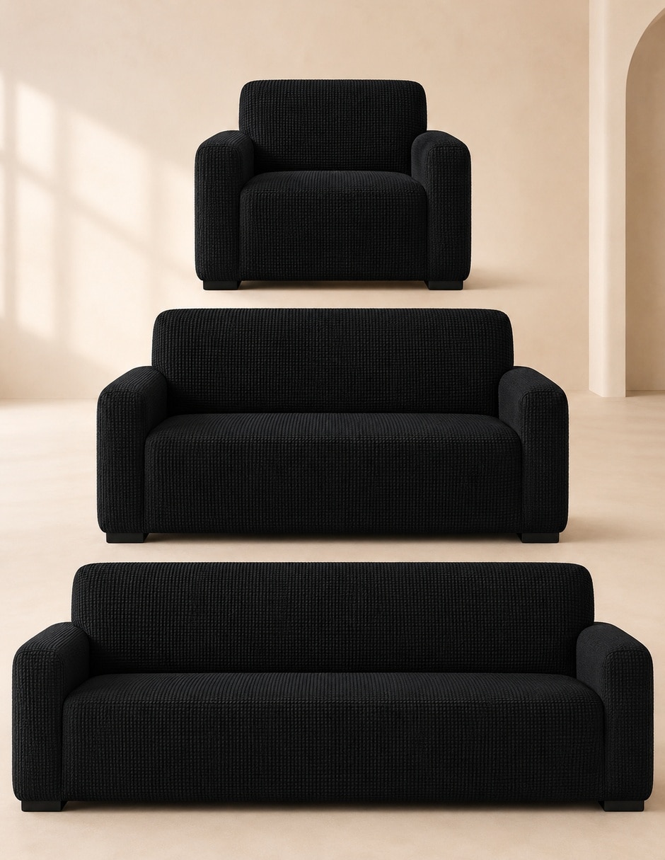 Funda sillón antideslizante 3 piezas Carla Depot