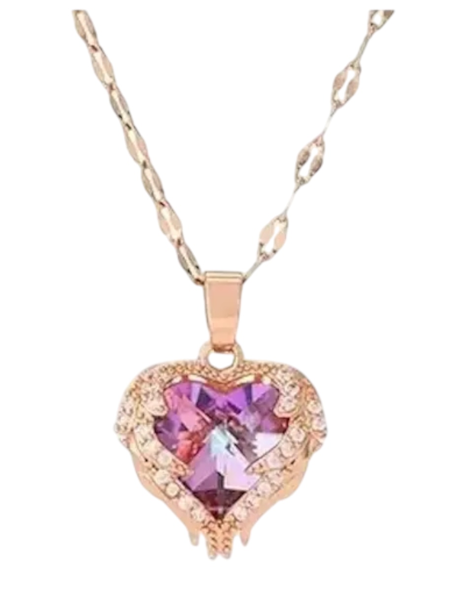 Collar con dije de corazón