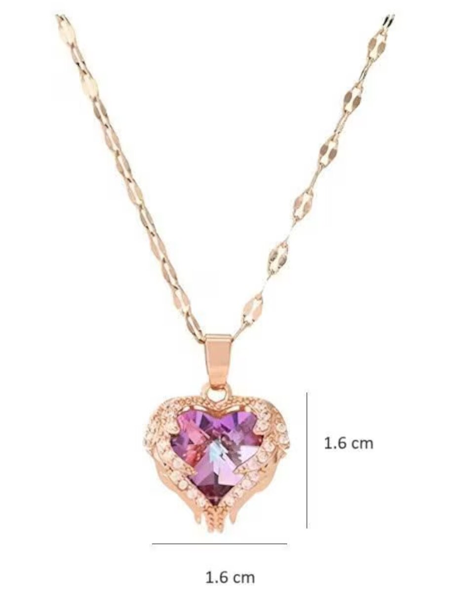 Collar con dije de corazón