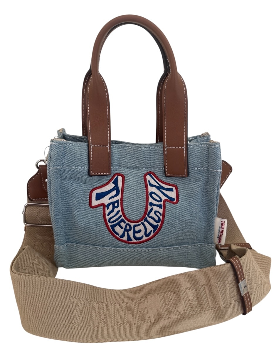 Bolsa crossbody true religion de mezclilla para mujer