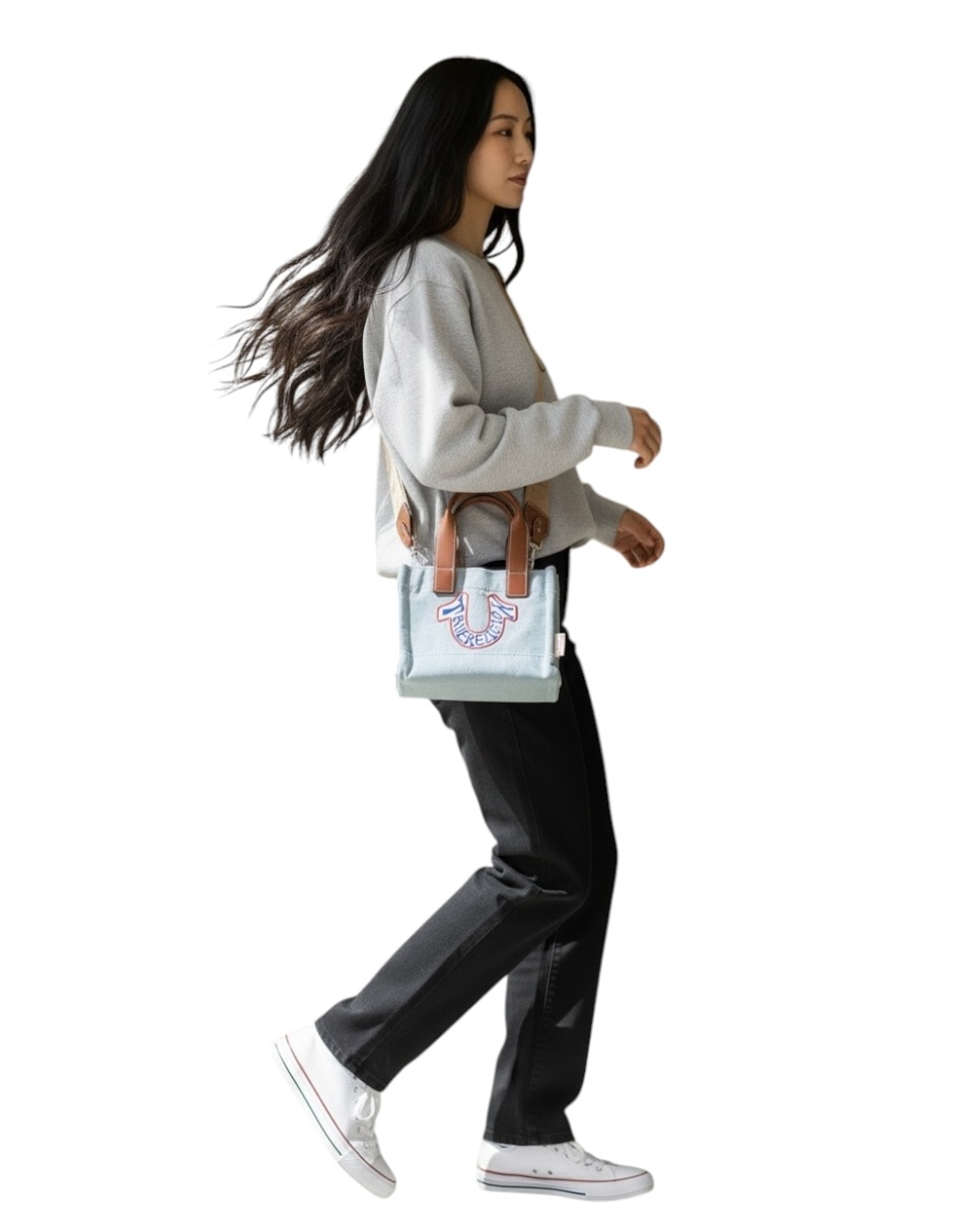 Bolsa crossbody true religion de mezclilla para mujer