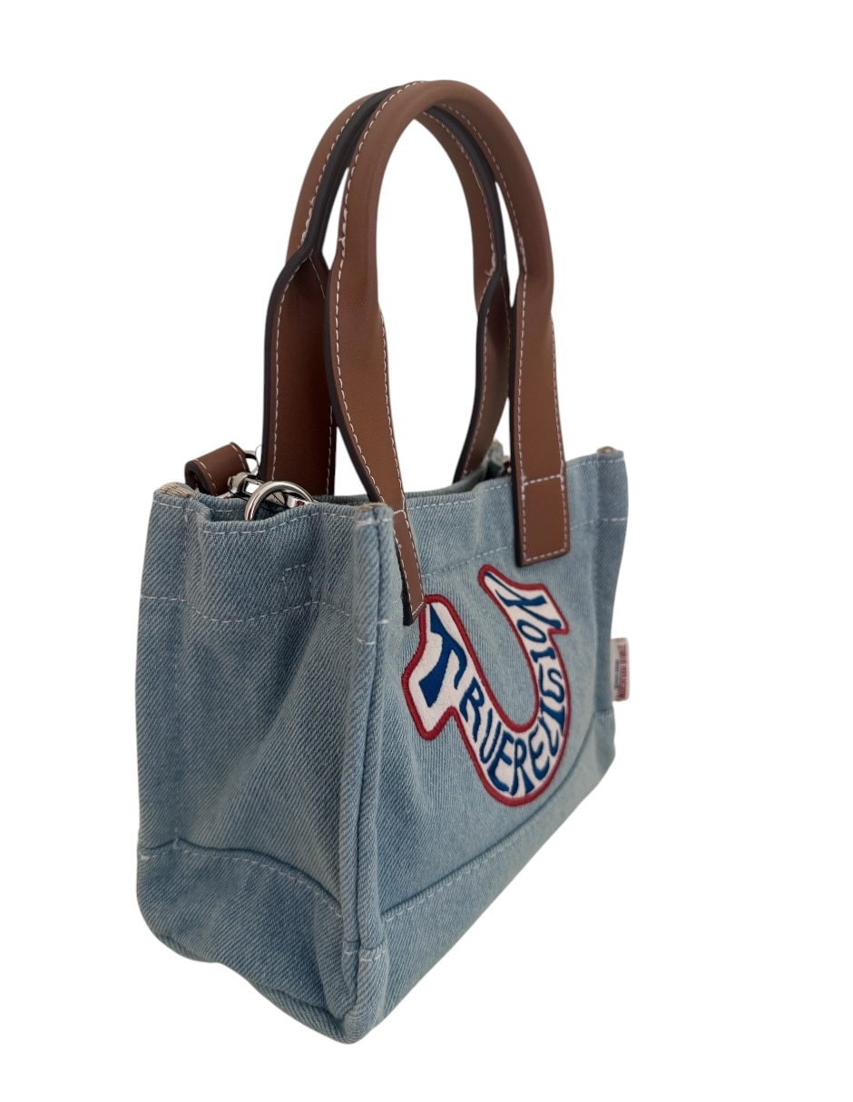 Bolsa crossbody true religion de mezclilla para mujer