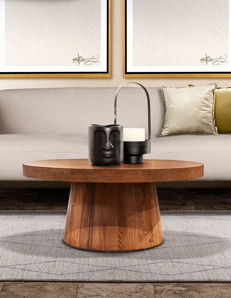 Mesa de acento No Sí Cuarón de Madera 2