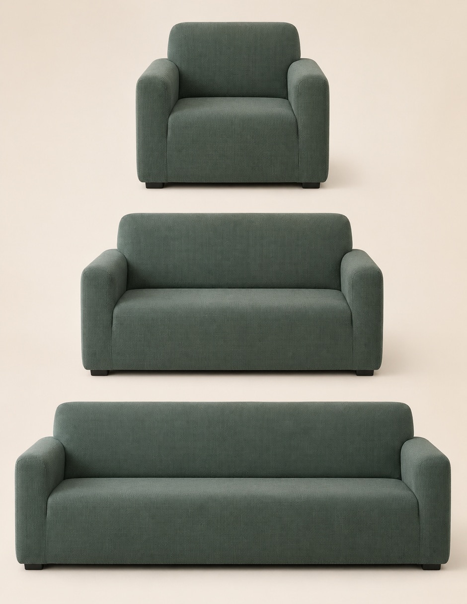 Funda sillón antideslizante 3 piezas