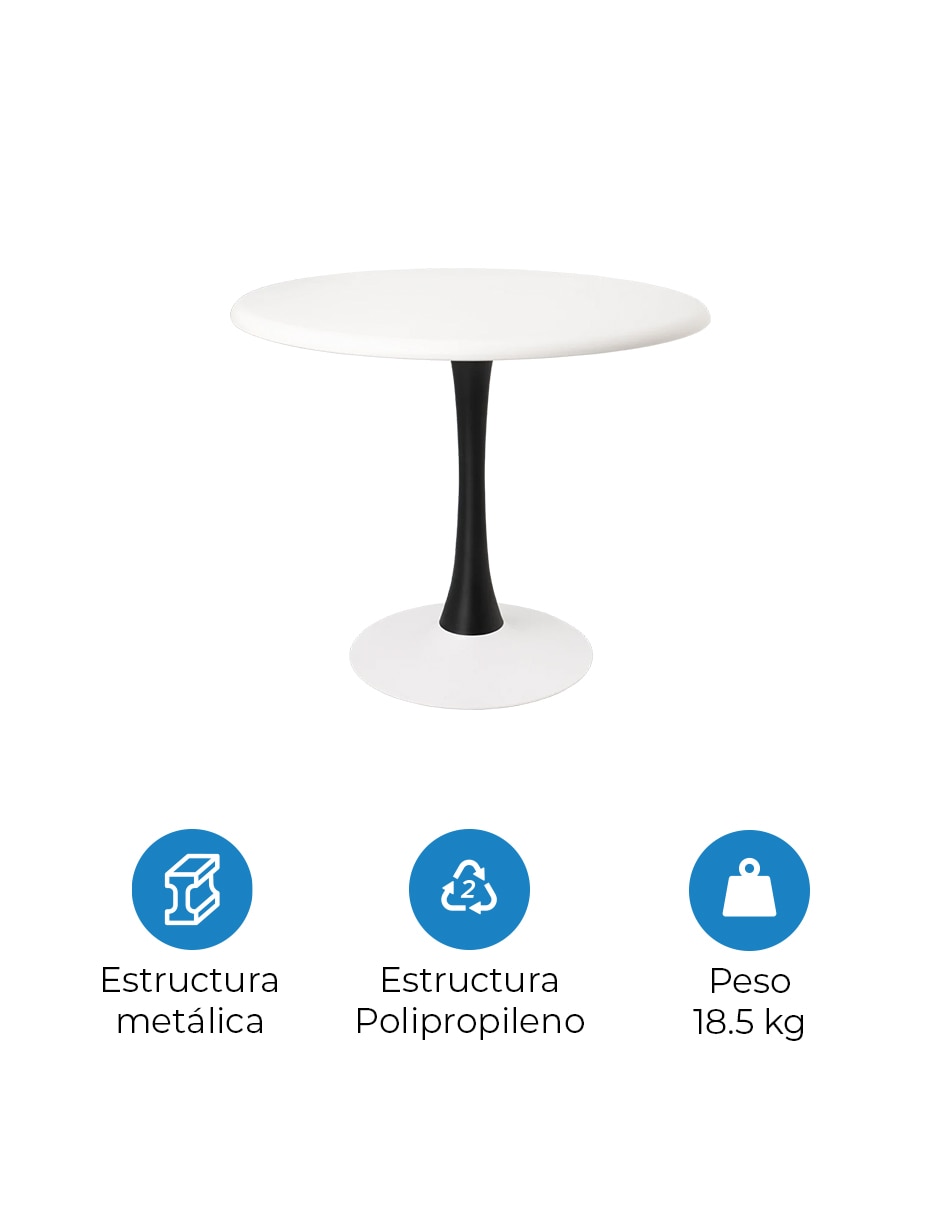 Mesa de centro heron 7169b-dt de polipropileno 3