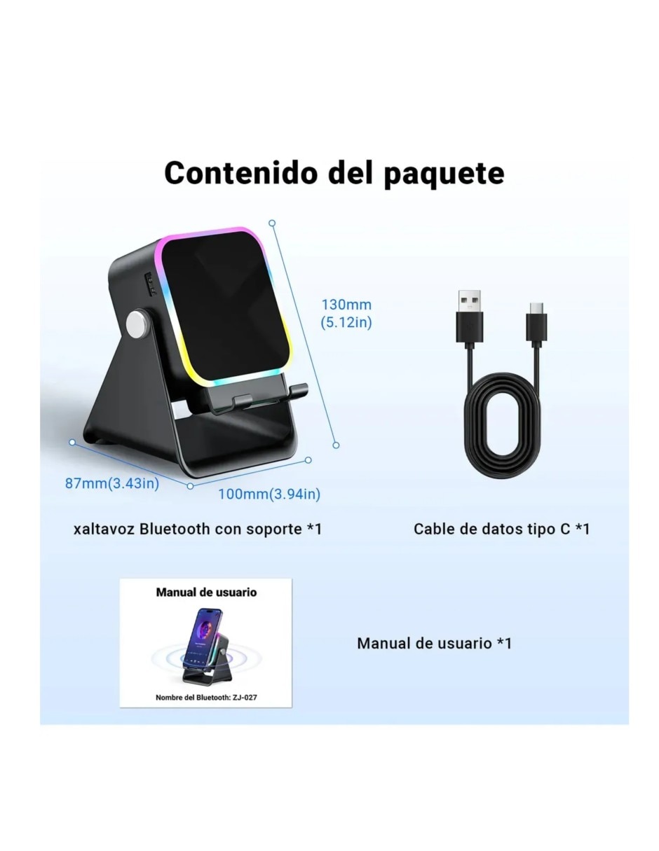 Bocina recargable alámbrica 5