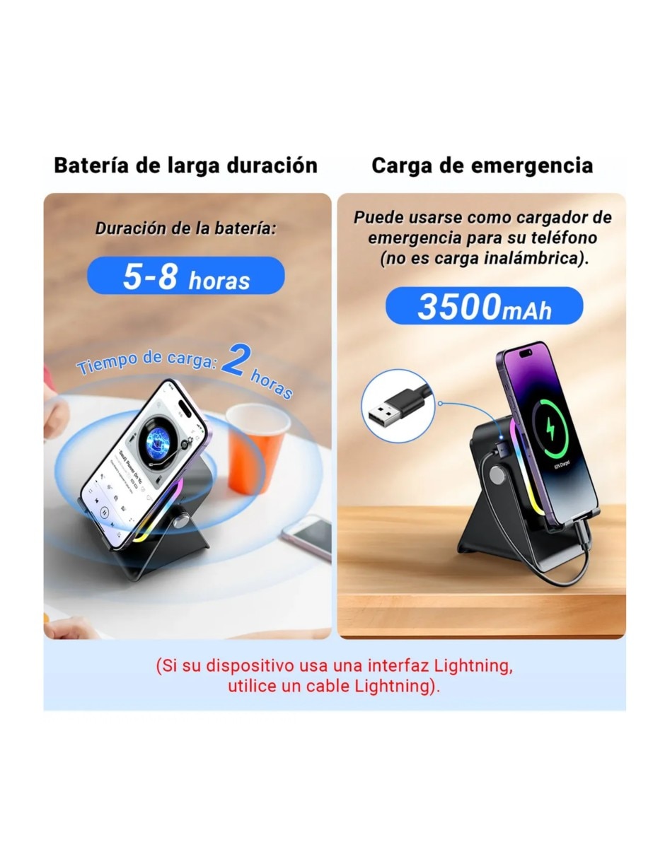 Bocina recargable alámbrica 3