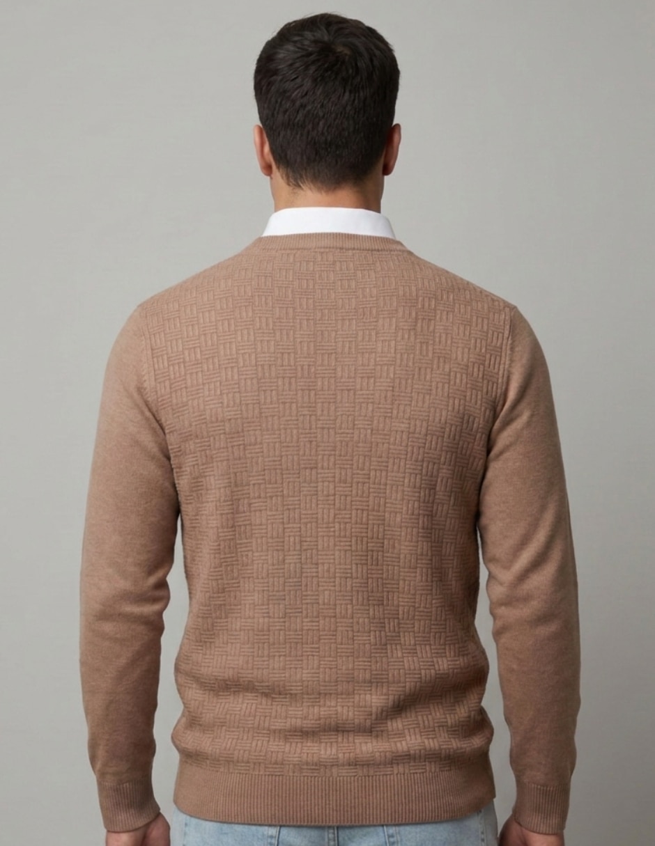 Suéter cuello redondo para hombre 4