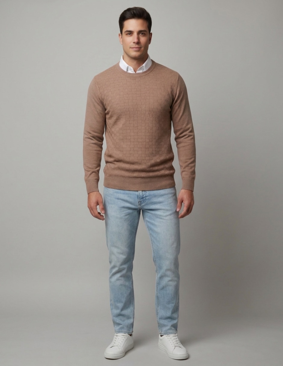 Suéter cuello redondo para hombre 3