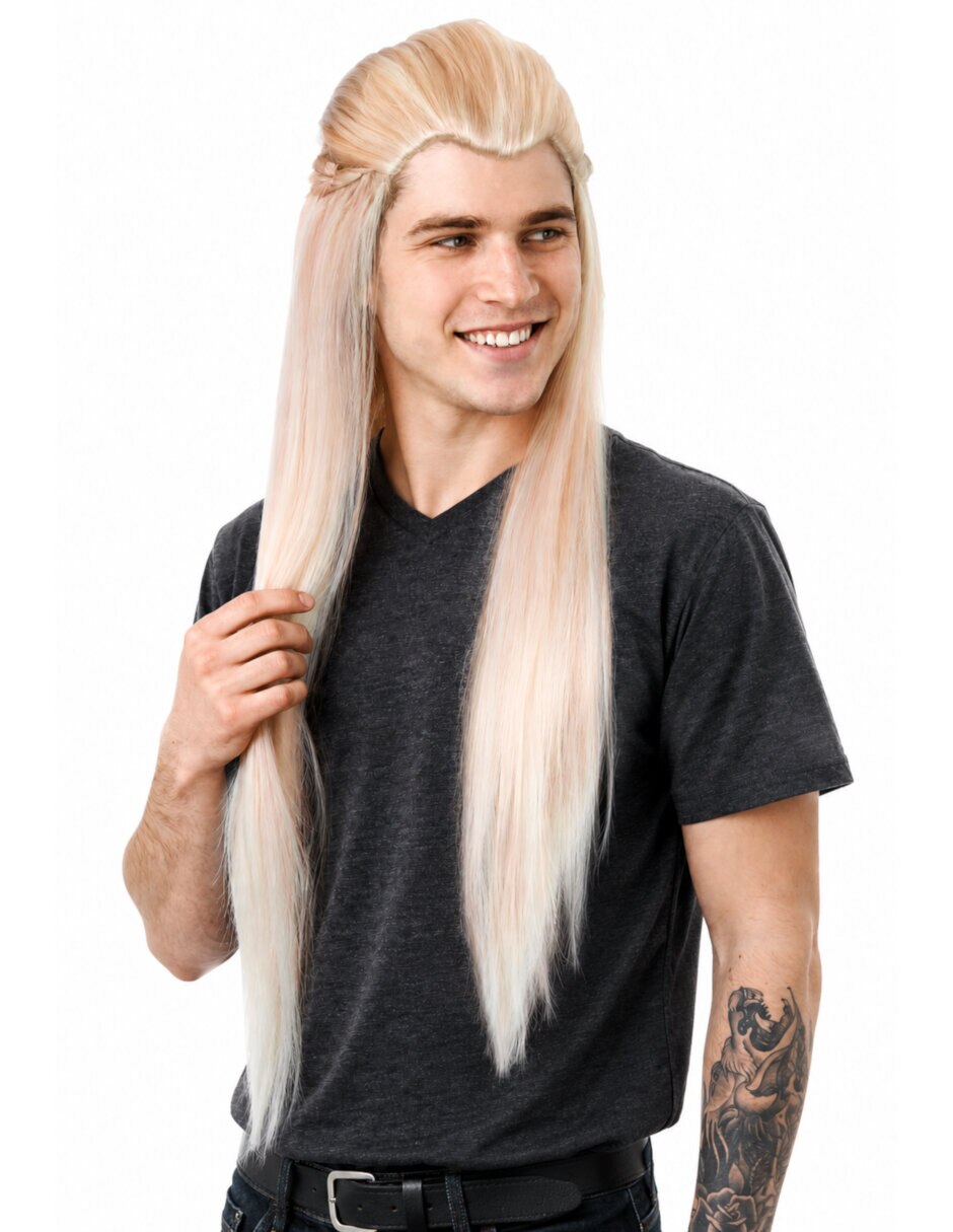 Peluca para disfraz de Legolas 6
