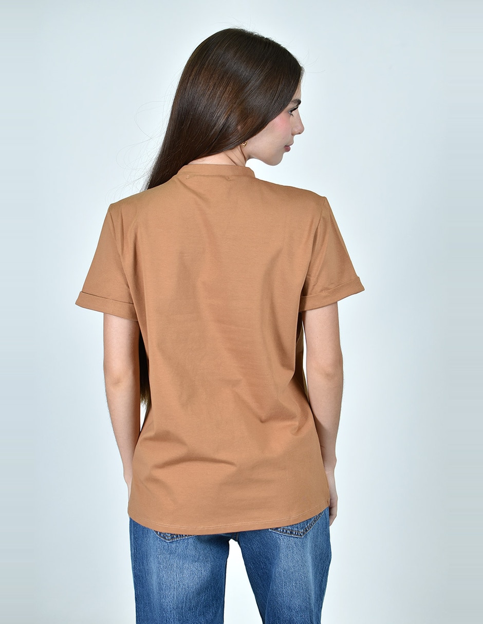 Blusa manga corta para mujer 4