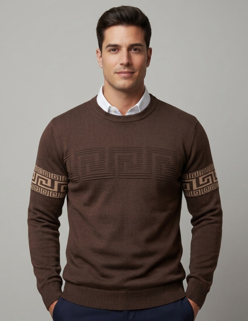 Suéter cuello redondo para hombre Suéter cuello redondo para hombre