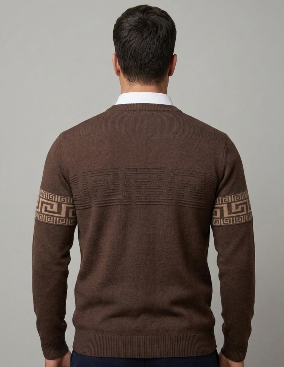 Suéter cuello redondo para hombre 4