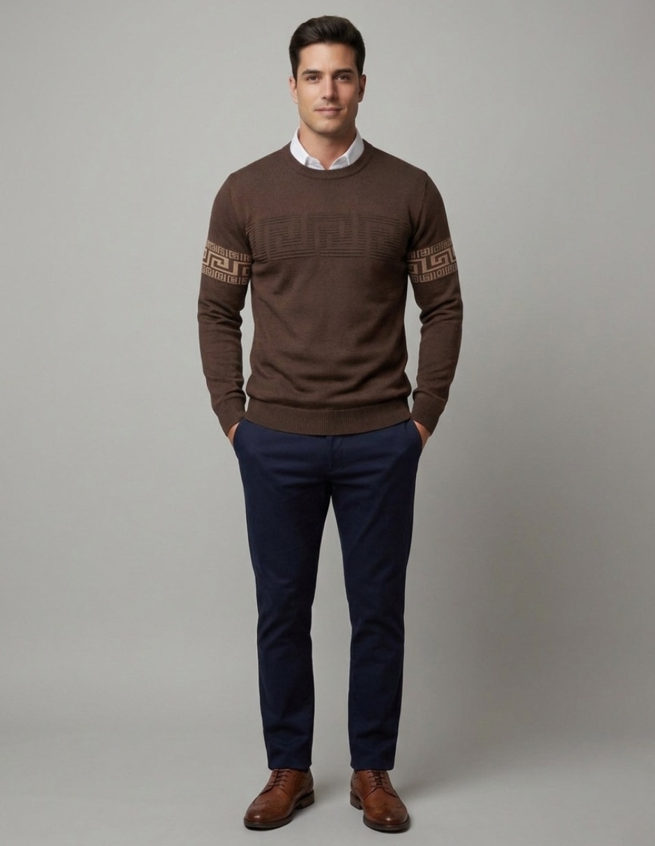 Suéter cuello redondo para hombre 3