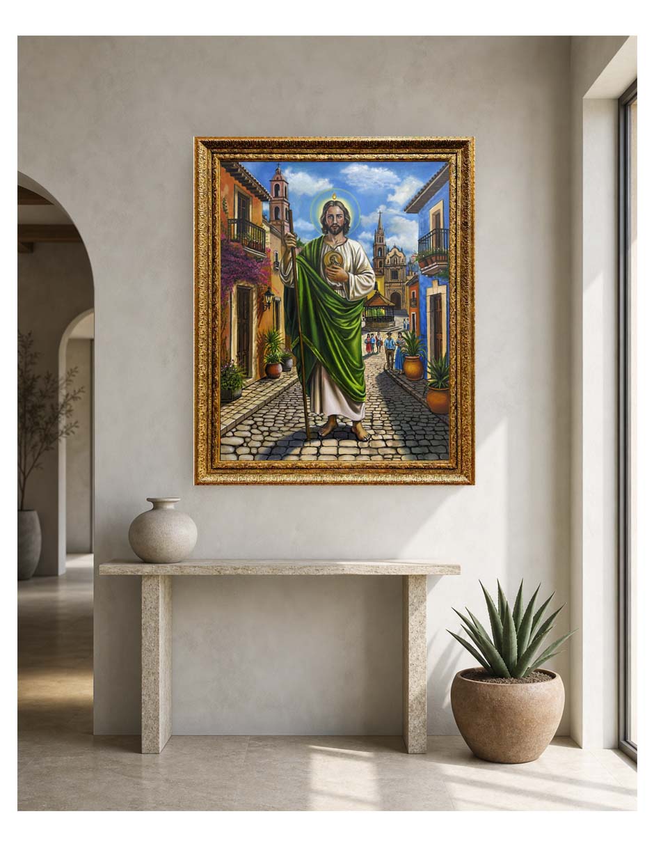 Pintura San Judas Tadeo técnica Óleo 2