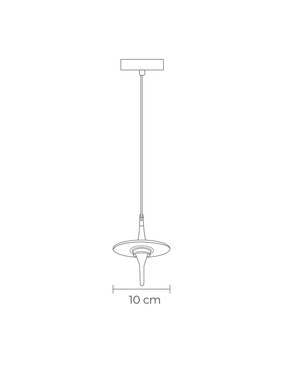 Lámpara colgante LED pirita 4