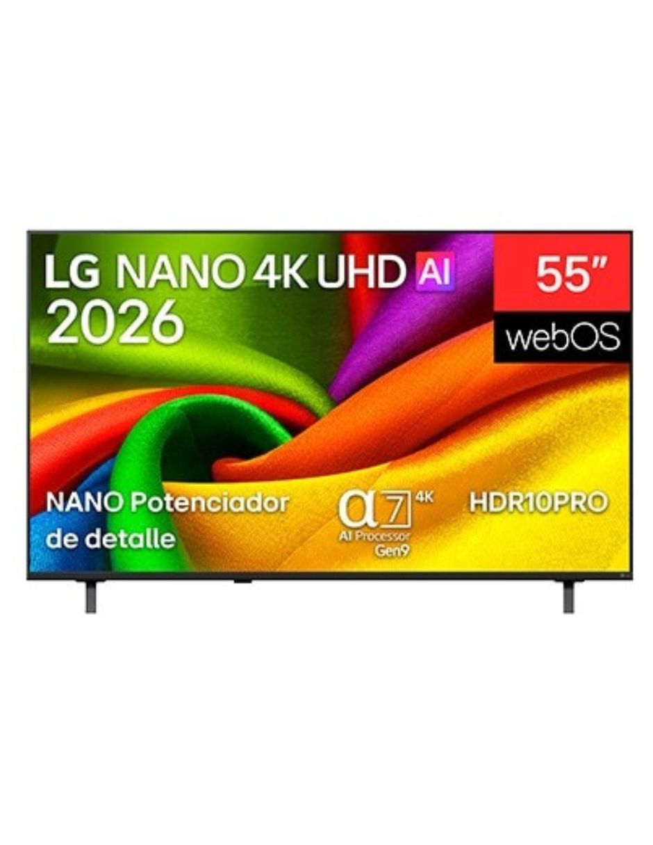 Pantalla Smart TV NanoCell de 4K 55NU851BPSG con WebOS con AI Sound 5