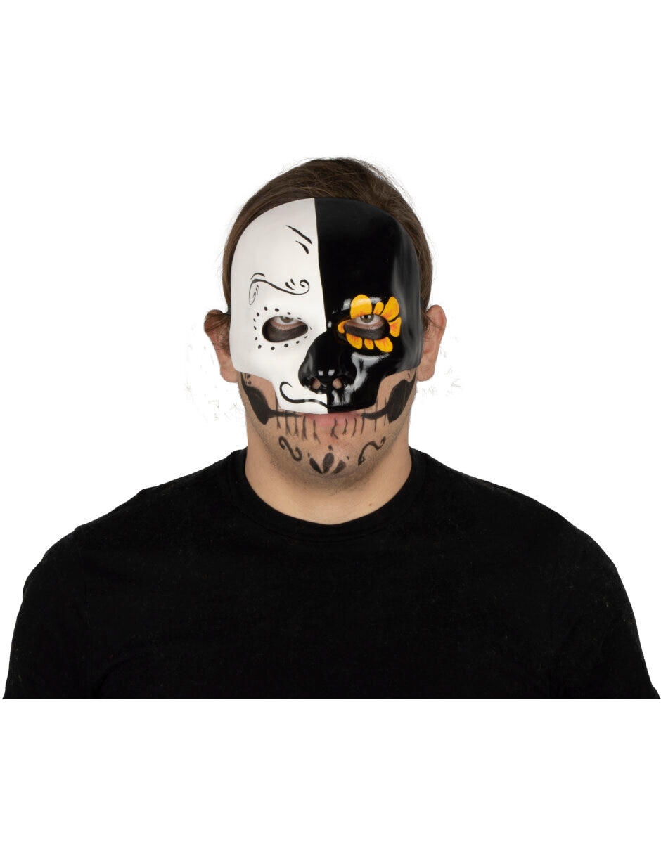 Máscara para disfraz de Calavera Vida y Muerte Rigídas Máscara para disfraz de Calavera Vida y Muerte Rigídas