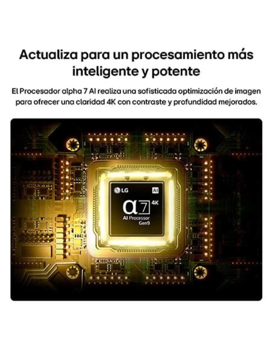 Pantalla Smart TV NanoCell de 4K 65NU851BPSG con WebOS con AI Sound 3