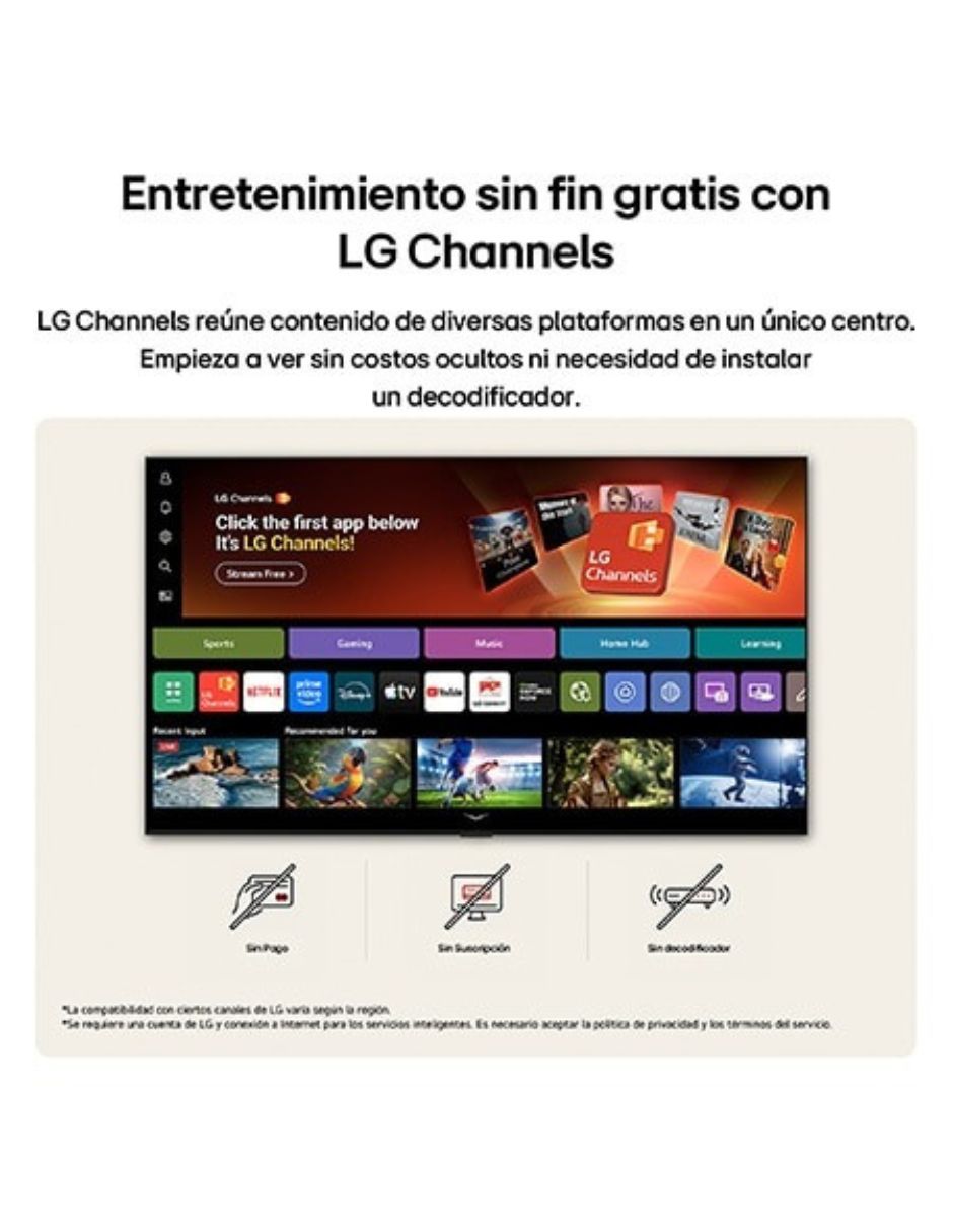 Pantalla Smart TV NanoCell de 4K 65NU851BPSG con WebOS con AI Sound 8