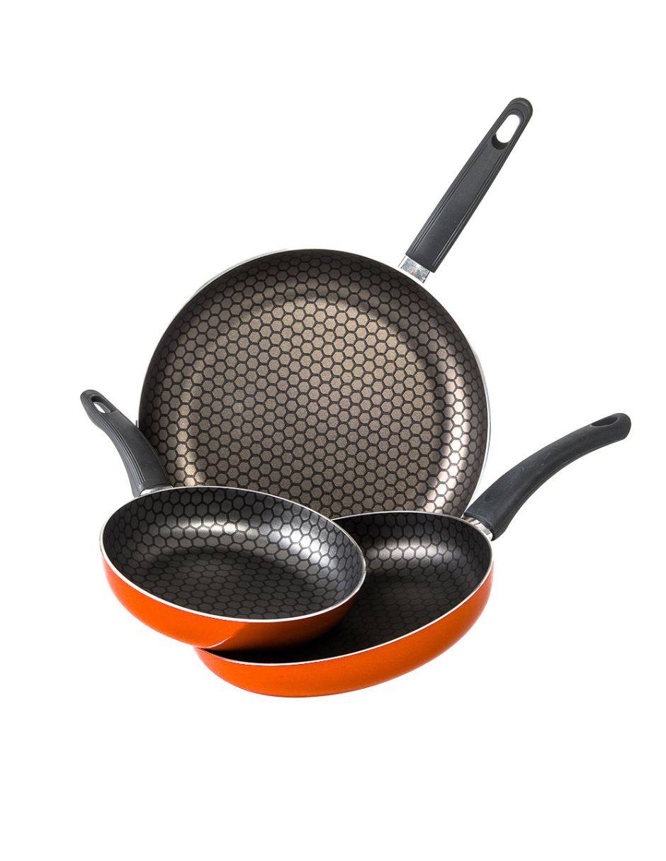 Set de sartenes de Aluminio 3 piezas