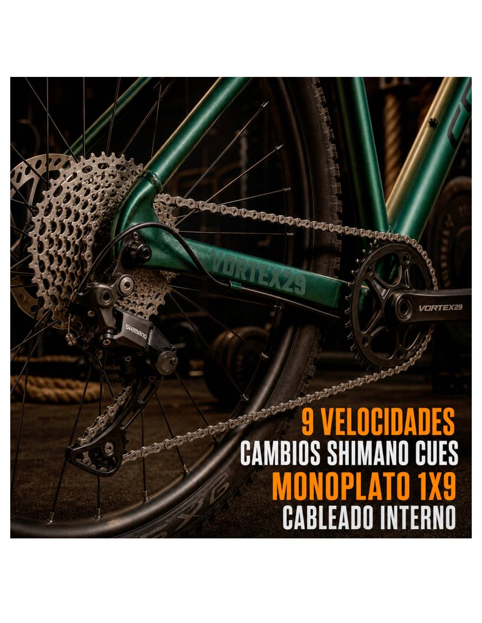 Bicicleta de montaña rodada 29 unisex 3